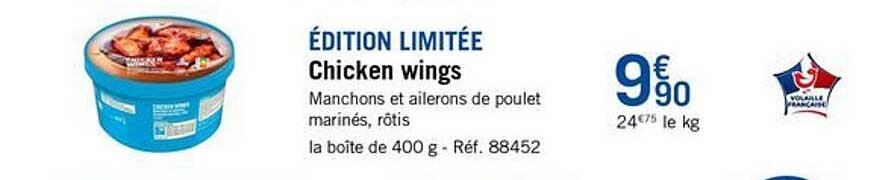 ÉDITION LIMITÉE Chicken wings