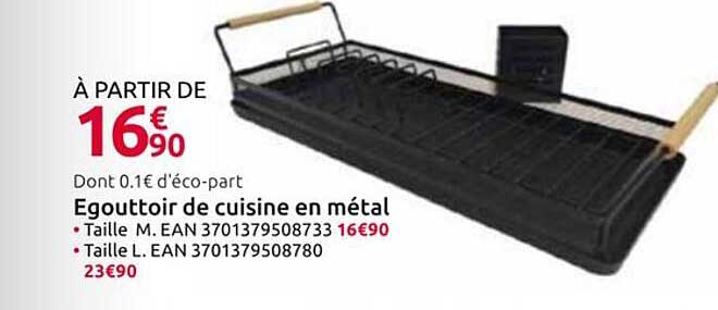 Egouttoir de cuisine en métal