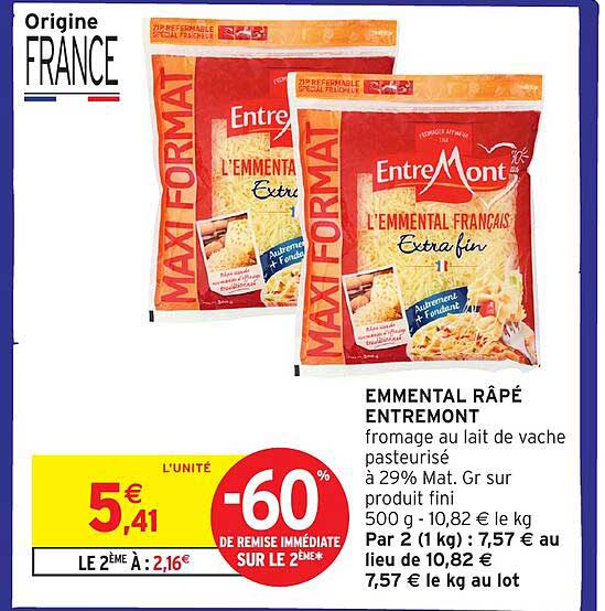 EMMENTAL RÂPE ENTREMONT