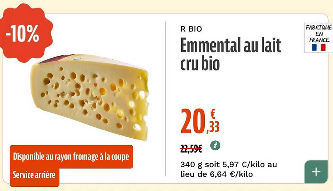 Emmentall au lait cru bio
