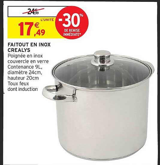 FAITOUT EN INOX CREALYS