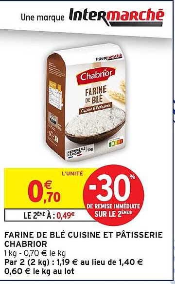FARINE DE BLÉ CUISINE ET PÂTISSERIE CHABRIOR