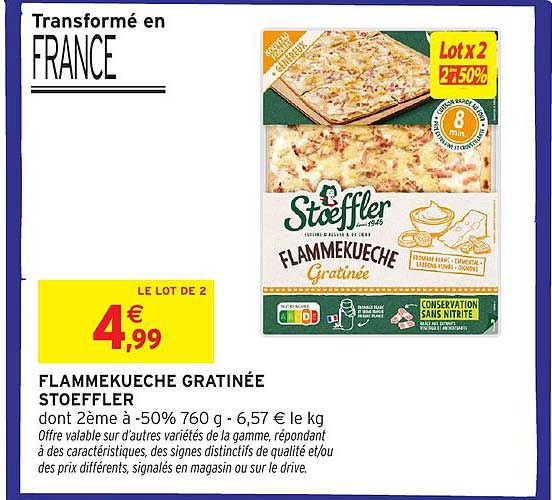 FLAMMEKUECHE GRATINÉE STOEFFLER