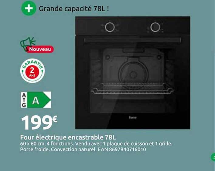 Four électrique encastrable 78L