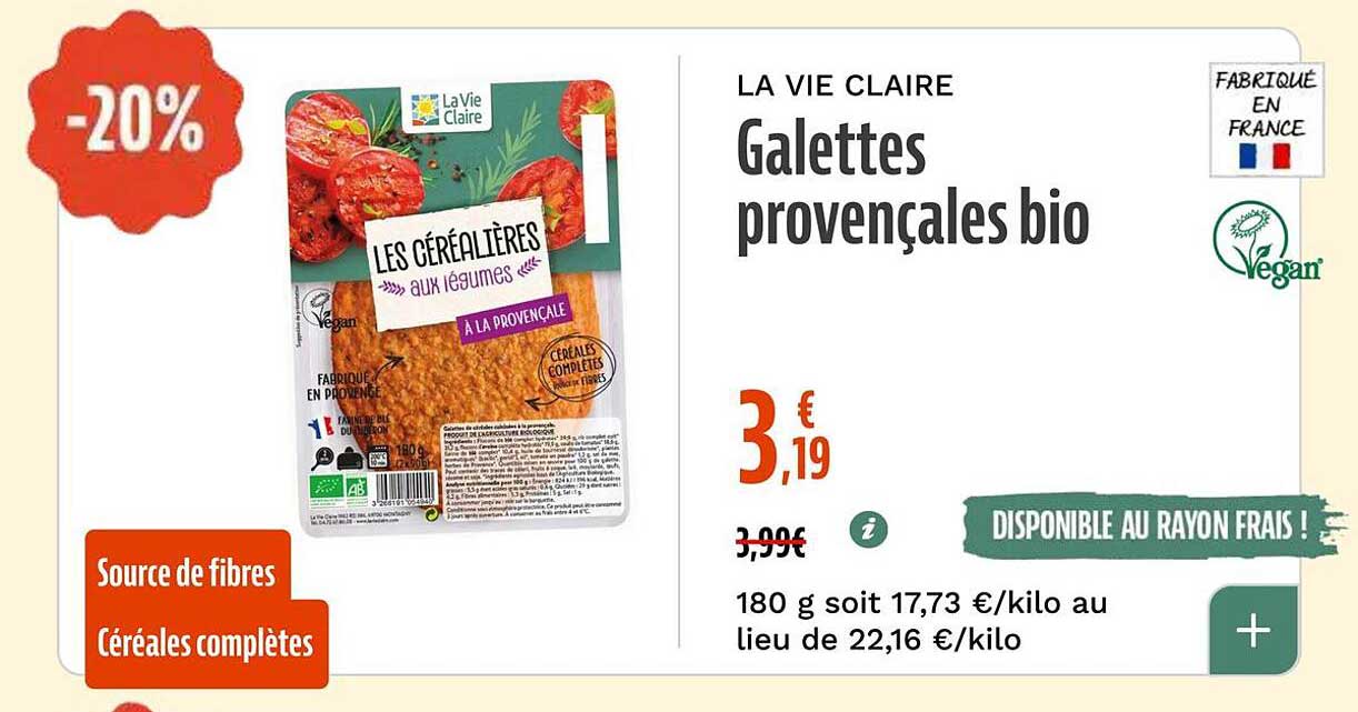 Galettes provençales bio