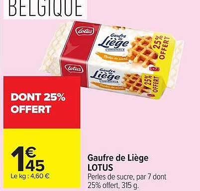 Gaufre de Liège LOTUS