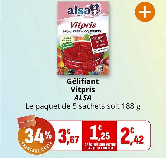 Gélifiant Vitpris ALSA