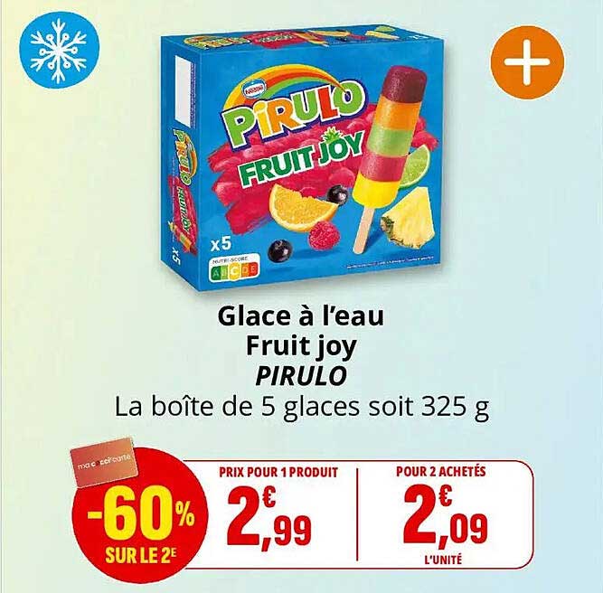 Glace à l’eau Fruit joy PIRULO
