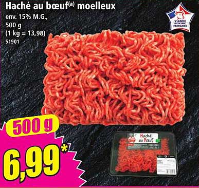 Haché au bœuf moelleux