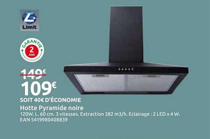 Hotte Pyramide noire