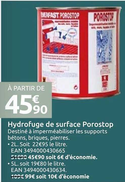 Hydrofuge de surface Porostop