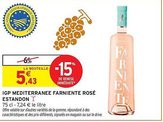 IGP MEDITERRANEE FARNIENTE ROSÉ ESTANDON