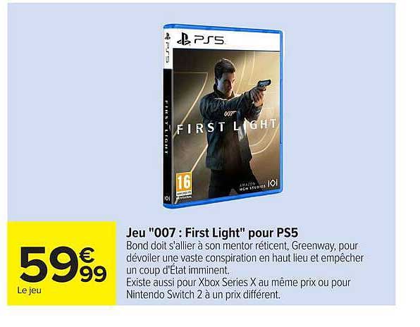 Jeu "007 : First Light" pour PS5