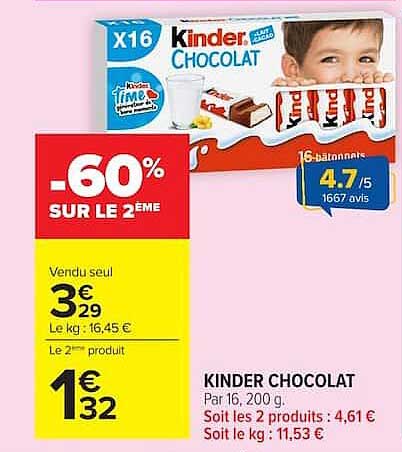 KINDER CHOCOLAT