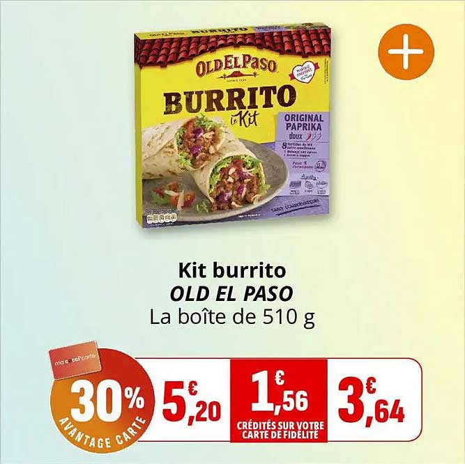 Kit burrito OLD EL PASO La boîte de 510 g