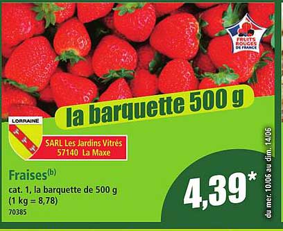 la barquette 500 g
