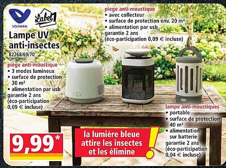 Lampe UV anti-insectes