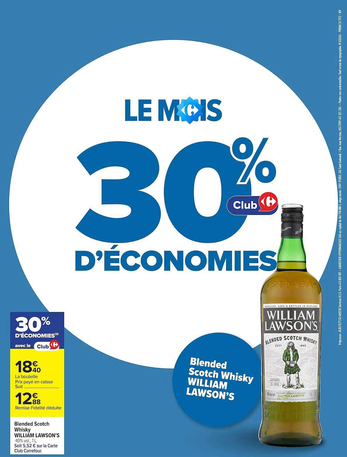 LE MOIS 30% D'ÉCONOMIES