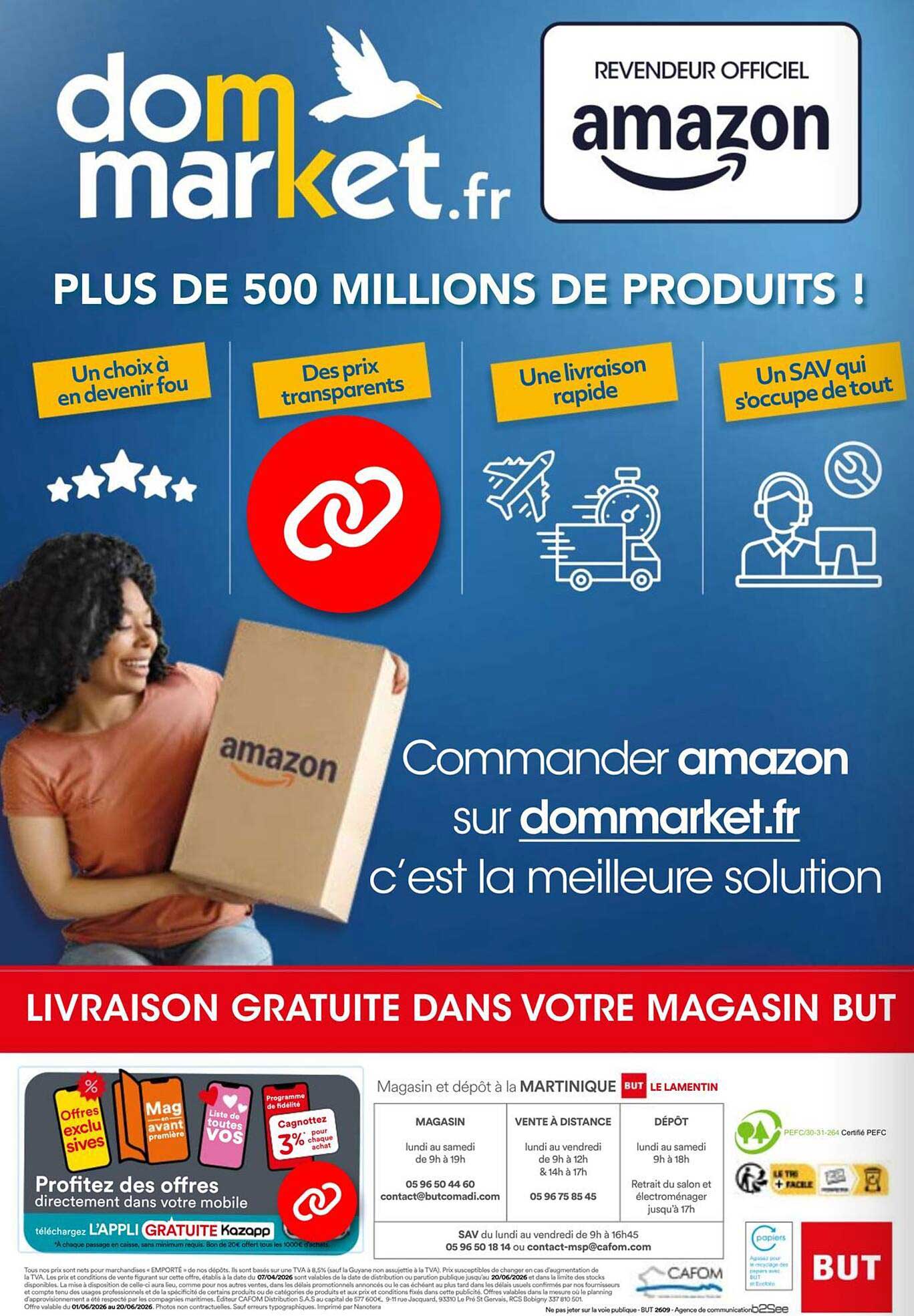 LIVRAISON GRATUITE DANS VOTRE MAGASIN BUT