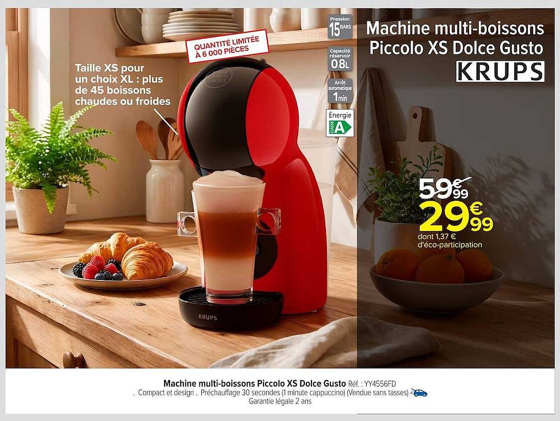 Machine multi-boissons Piccolo XS Dolce Gusto KRUPS
