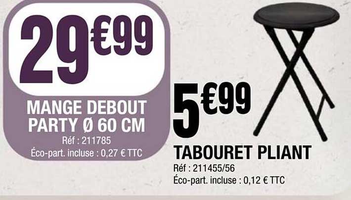 MANGE DEBOUT PARTY Ø 60 CM