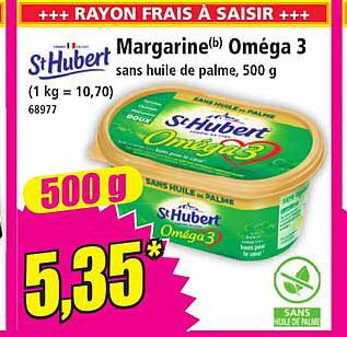 Margarine(b) Oméga 3 sans huile de palme, 500 g