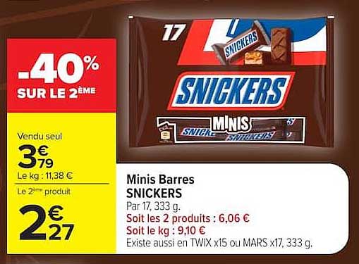 Minis Barres SNICKERS