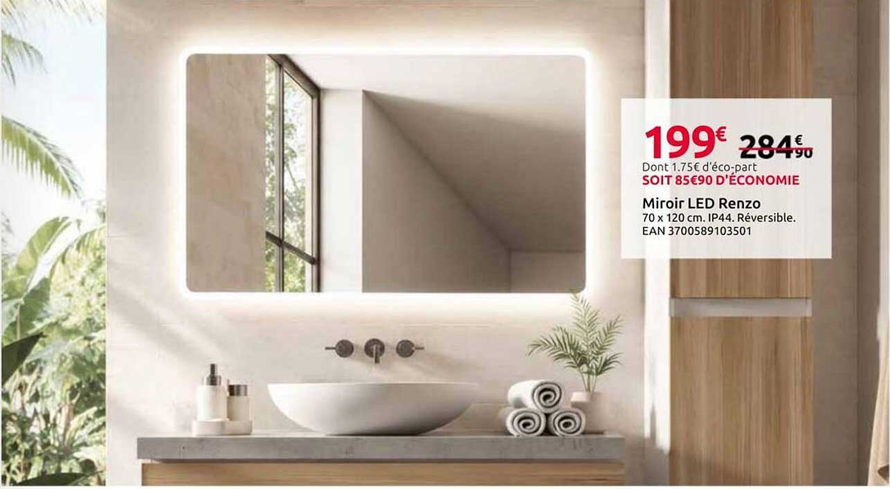 Miroir LED Renzo