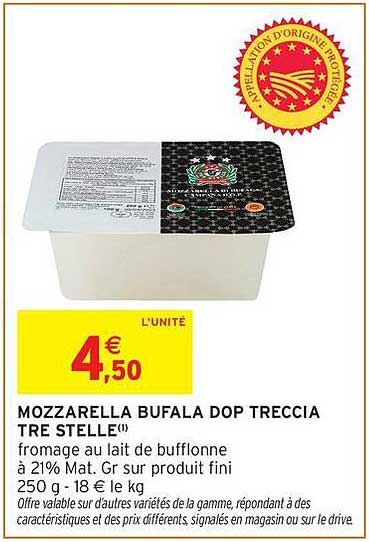 MOZZARELLA BUFALA DOP TRECCIA TRE STELLE(1)