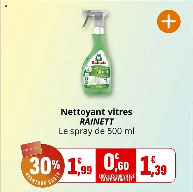 Nettoyant vitres RAINETT Le spray de 500 ml