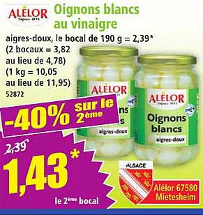 Oignons blancs au vinaigre