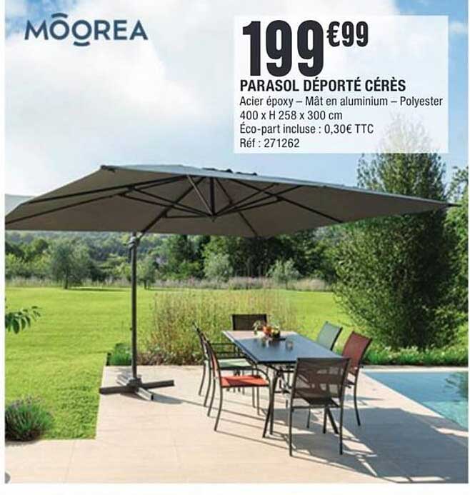 PARASOL DÉPORTÉ CÈRÈS
