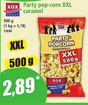 Party pop-corn XXL caramel