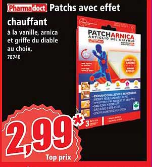 Patches avec effet chauffant