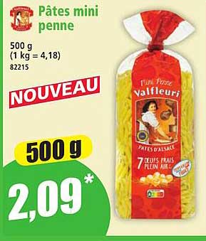 Pâtes mini penne