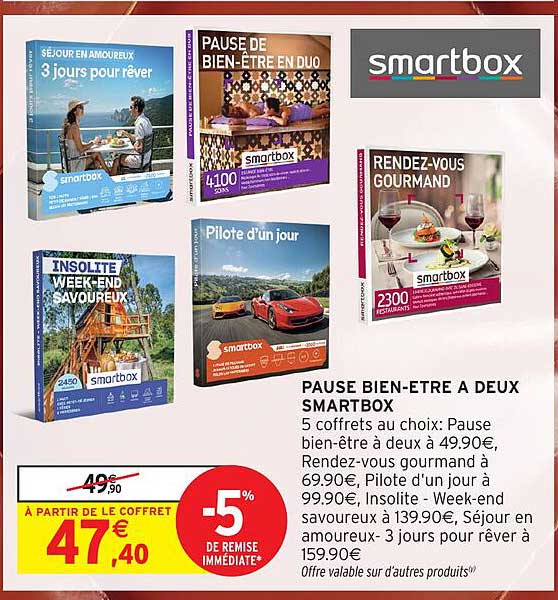 PAUSE BIEN-ÊTRE A DEUX SMARTBOX