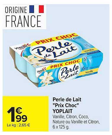 Perle de lait "Prix Choc" YOPLAIT