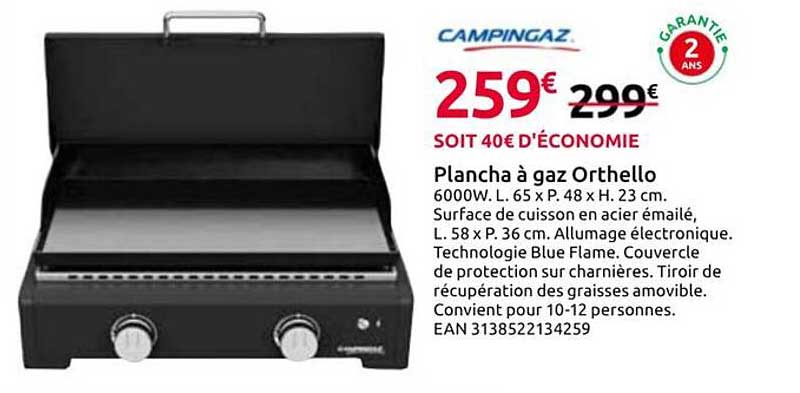 Plancha à gaz Orthello