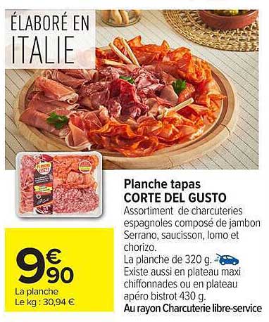 Planche tapas CORTE DEL GUSTO