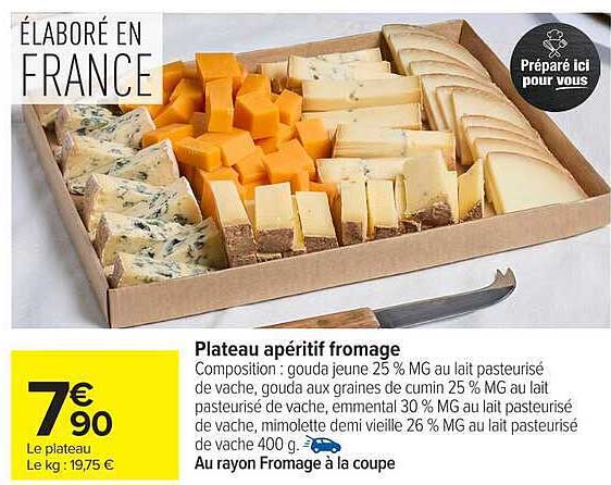 Plateau apéritif fromage