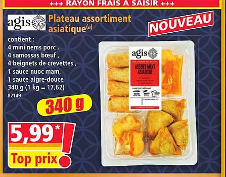Plateau assortiment asiatique(a)
