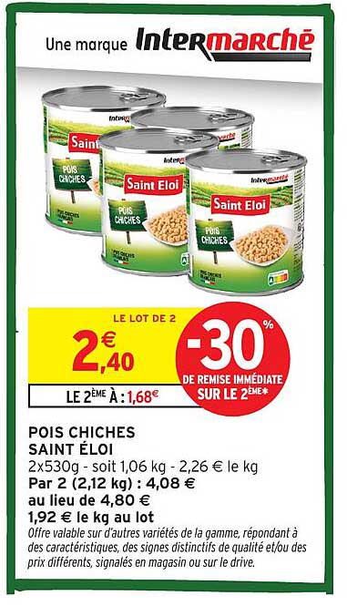 POIS CHICHES SAINT ÉLOI