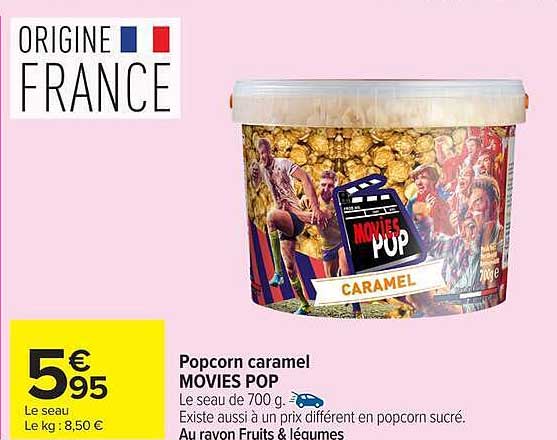 Popcorn caramel MOVIES POP