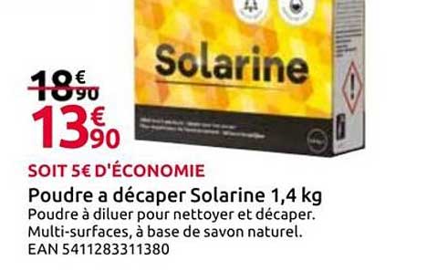 Poudre à décaper Solarine 1,4 kg