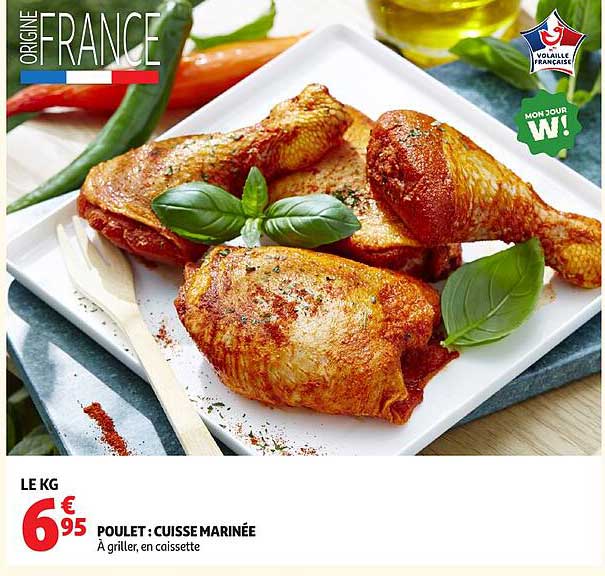 POULET : CUISSE MARINÉE
