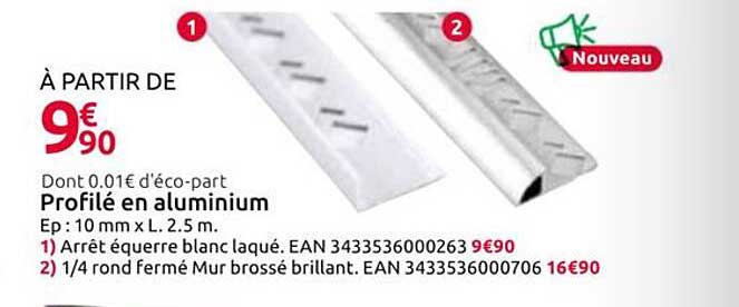 Profilé en aluminium