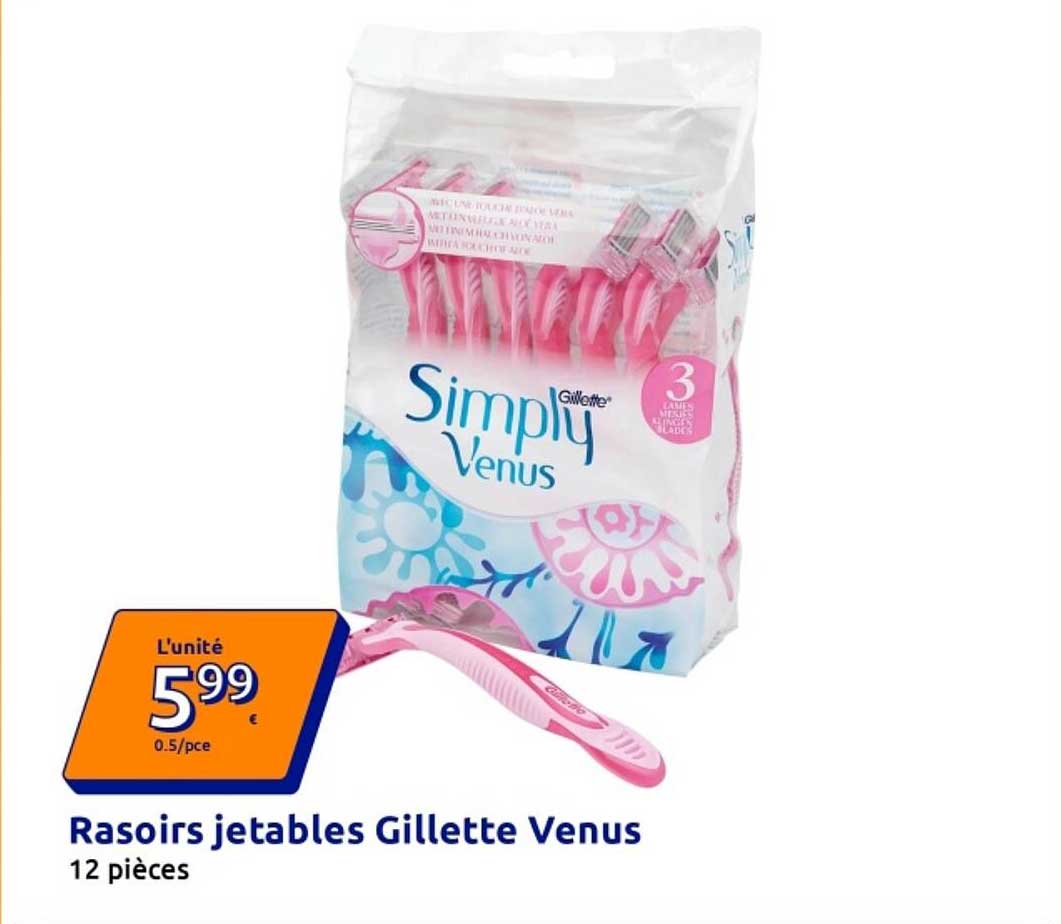 Rasoirs jetables Gillette Venus