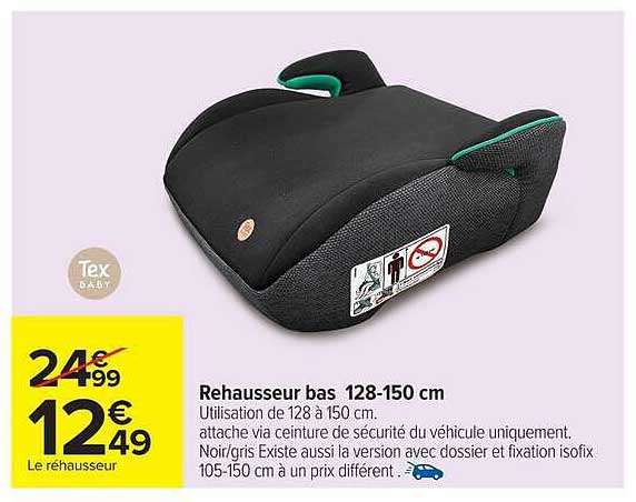 Rehausseur bas 128-150 cm