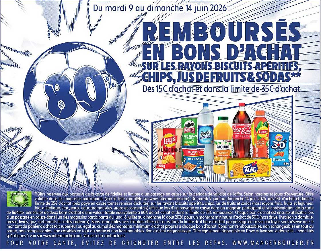 REMBOURSÉS EN BONS D'ACHAT