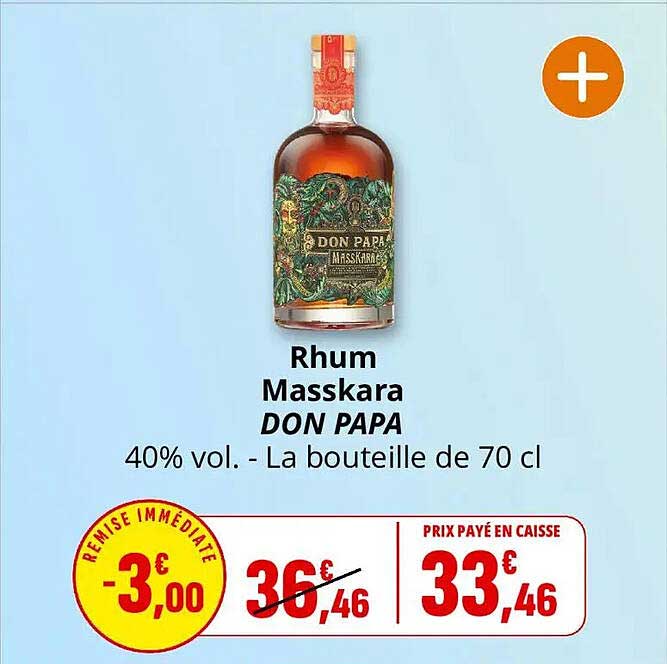 Rhum Masskara DON PAPA 40% vol. - La bouteille de 70 cl